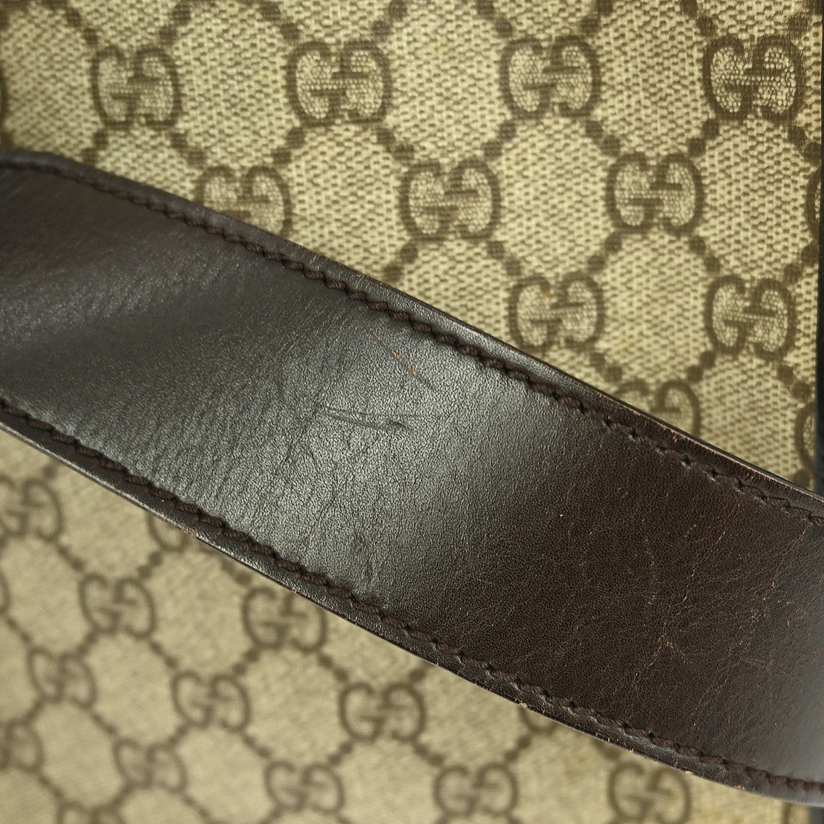 Gucci Flat Messenger Bag GG Coated Canvas