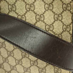 Gucci Flat Messenger Bag GG Coated Canvas