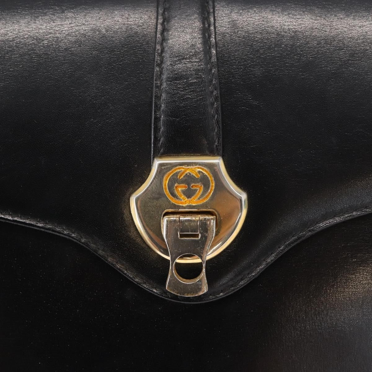Gucci Vintage Flap Shoulder Bag Leather