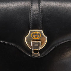 Gucci Vintage Flap Shoulder Bag Leather