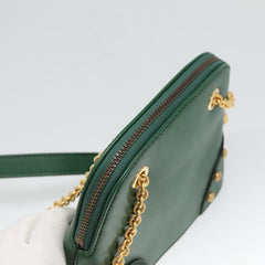 Celine Chain Shoulder Bag Leather