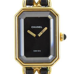 Chanel Premiere Rock Quartz Watch Plated Metal and Leather