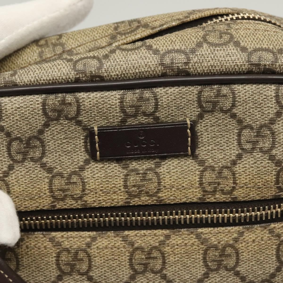 Gucci Front Zip Messenger GG Coated Canvas