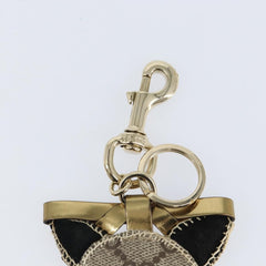 Gucci Dog Keychain GG Coated Canvas
