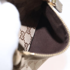 Gucci Vintage Double Belt Bag GG Coated Canvas with Leather