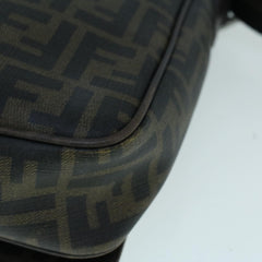 Fendi Flap Messenger Bag Zucca Coated Canvas