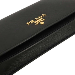 Prada Wristlet Wallet on Chain Saffiano Leather