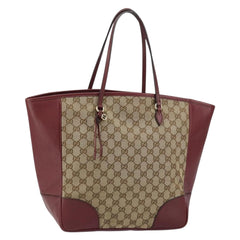Gucci Bree Tote GG Canvas with Leather
