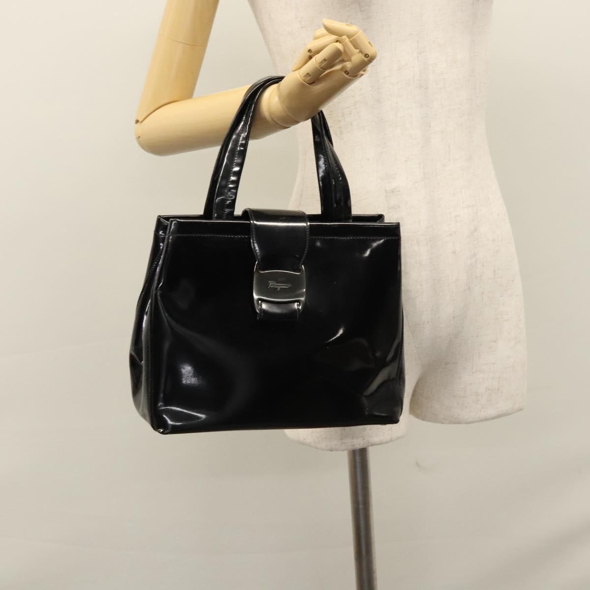 Salvatore Ferragamo Vara Tote Patent Leather