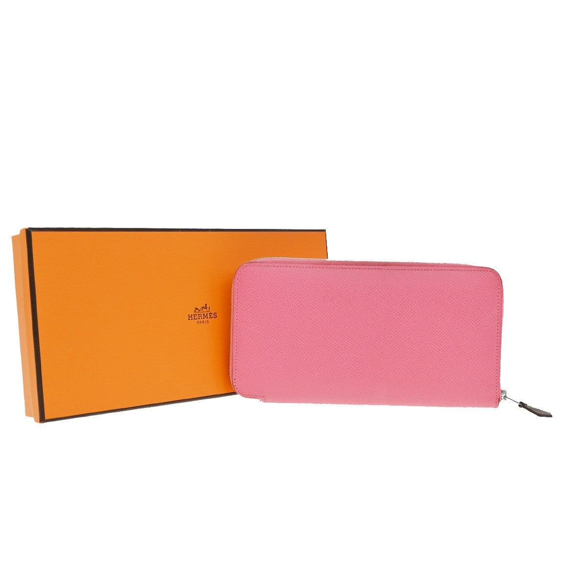 Hermes Azap Zip Around Wallet Silk'in Epsom