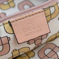 Gucci D-Ring Shoulder Bag Leather