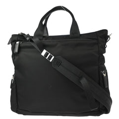 Prada Double Front Pocket Tote Quilted Tessuto