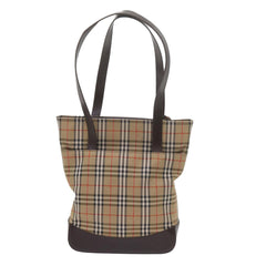 Burberry Nova Check Tote Leather