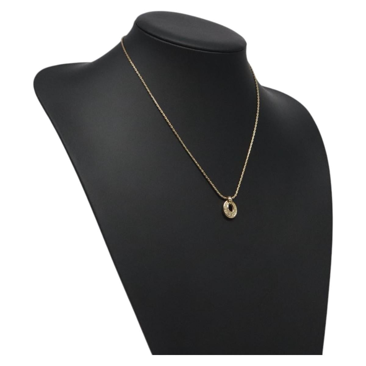 Christian Dior CD Pendant Necklace Gold-plated