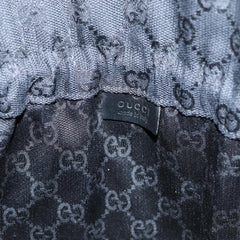 Gucci Vintage Web Drawstring Bucket Bag GG Coated Canvas