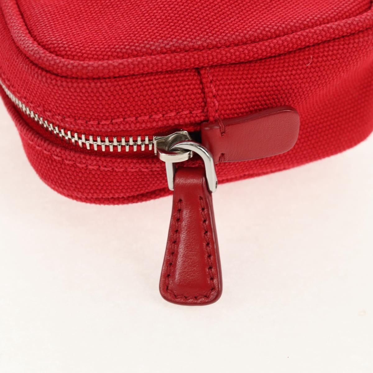 Prada Canapa Convertible Tote Grommet Embellished Canvas