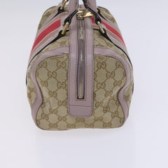 Gucci Vintage Web Boston Bag GG Canvas