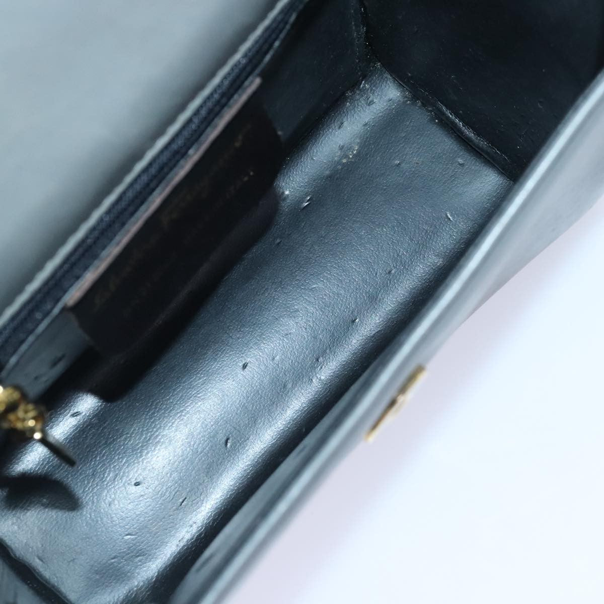 Salvatore Ferragamo Vintage Flap Chain Shoulder Bag Leather