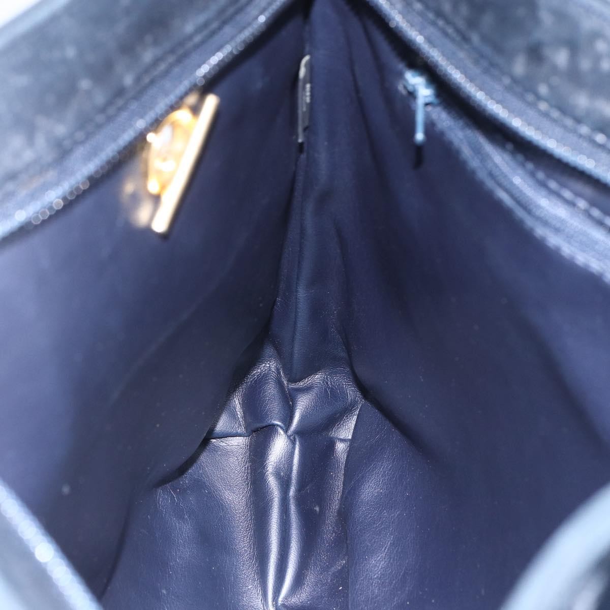 Bally Vintage Chain Shoulder Bag Quilted Leather