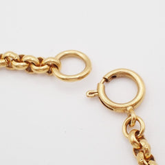 Chanel CC Heart Pendant Necklace Metal