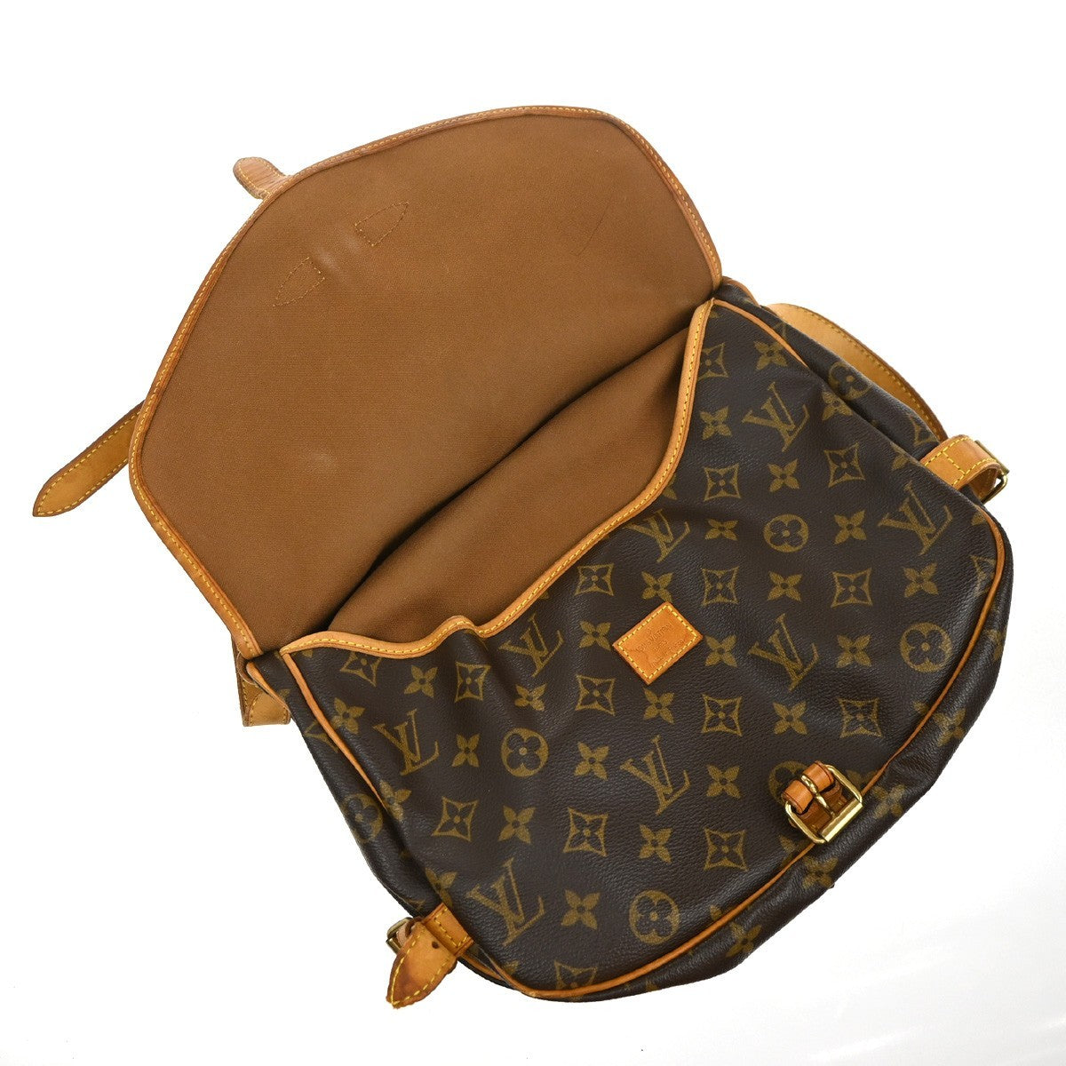Louis Vuitton Saumur Handbag Monogram Canvas