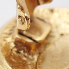 Chanel Vintage Round CC Clip-On Earrings Metal