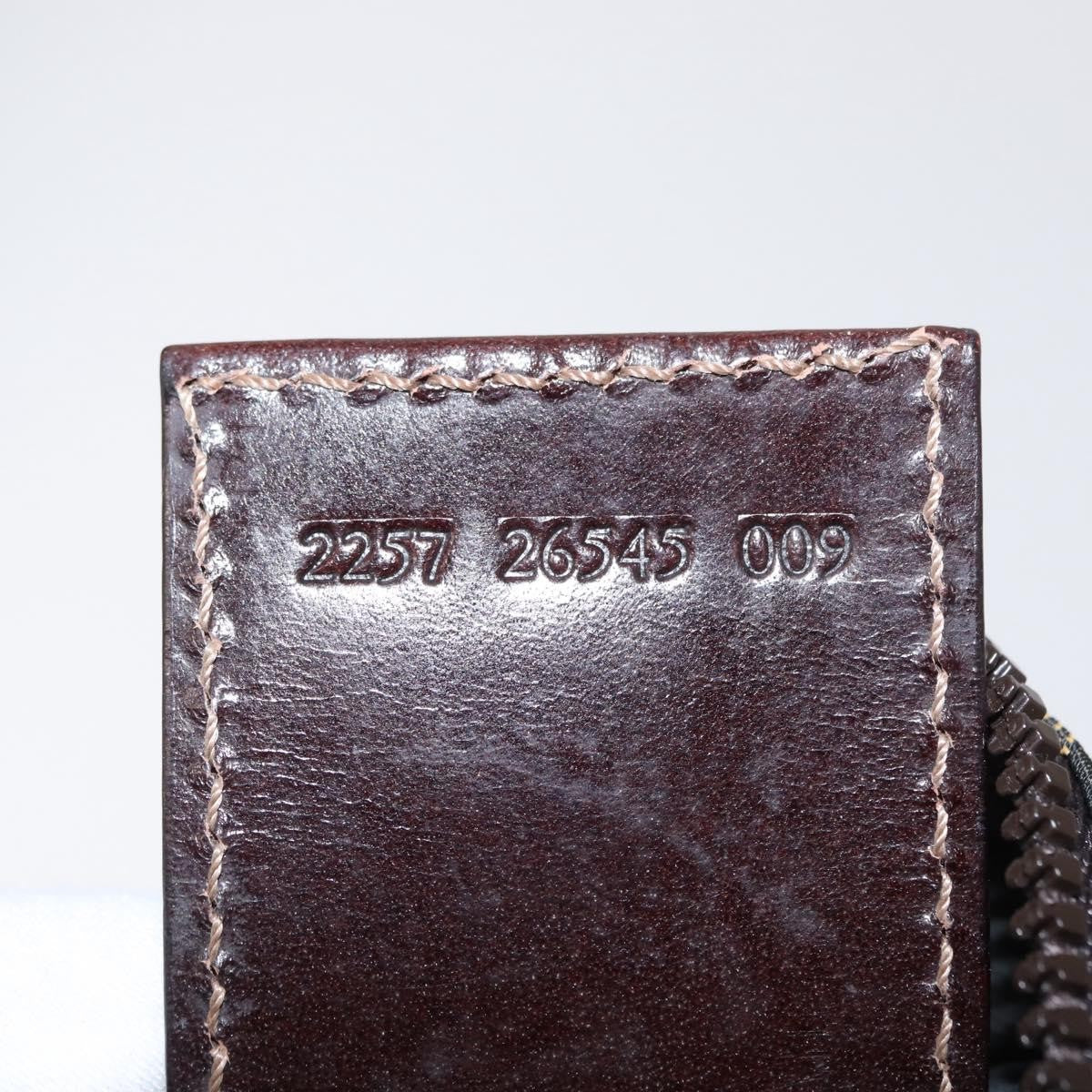 Fendi Logo Zucca Clutch PVC Leather