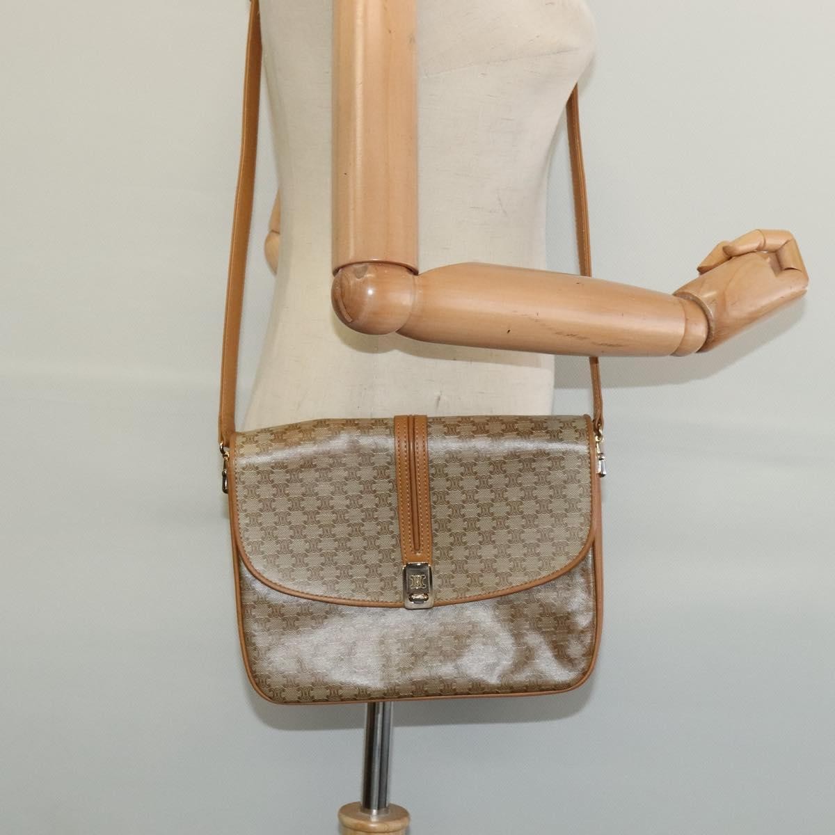 Celine Macadam Shoulder Bag PVC Leather