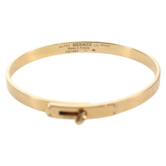 Hermes Kelly Bracelet 18K Yellow Gold and Pave Diamonds