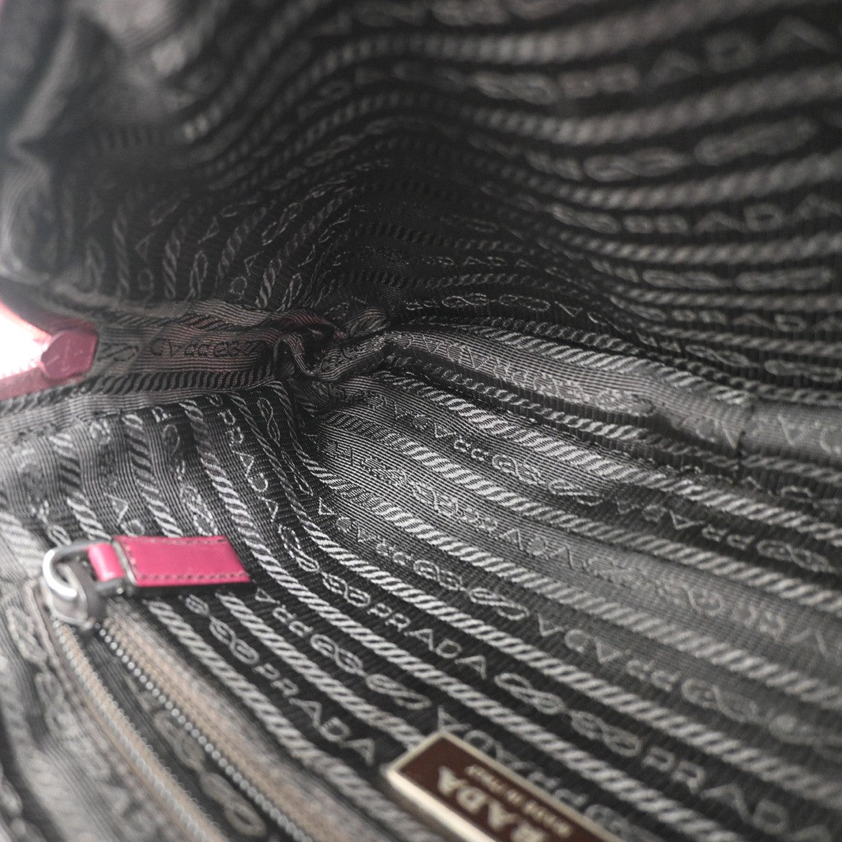 Prada Buckle Messenger Bag Tessuto