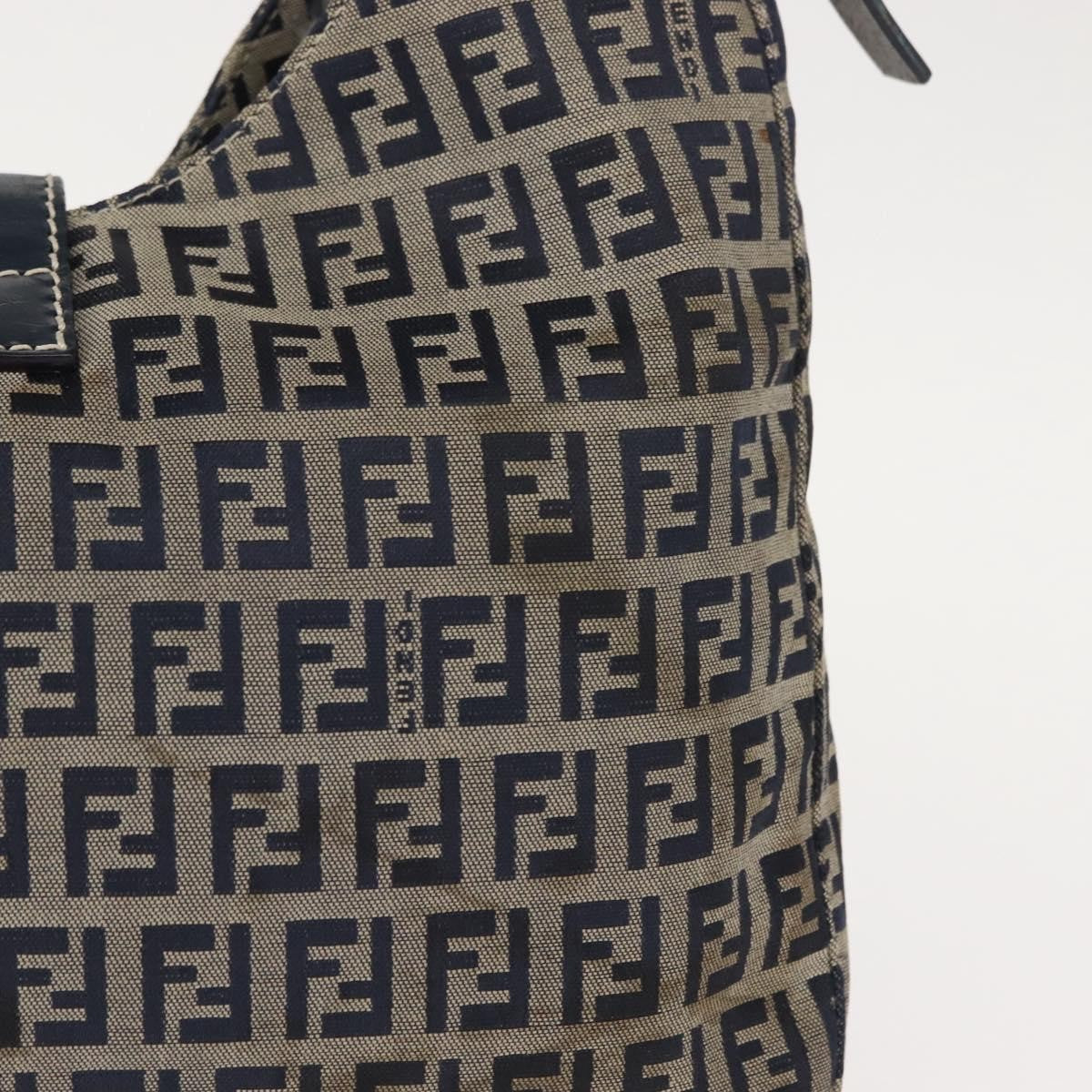 Fendi Belted Flap Shoulder Bag Zucchino Coated Canvas