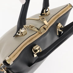 Chloe Bicolor Baylee Satchel Leather