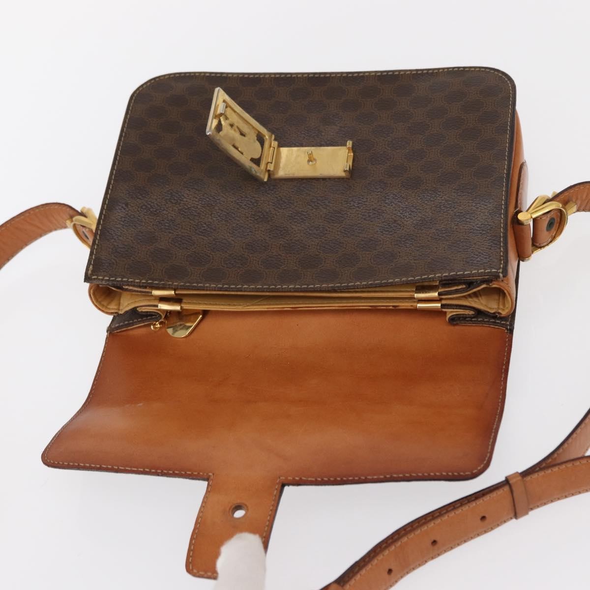 Celine Macadam Shoulder Bag PVC Leather