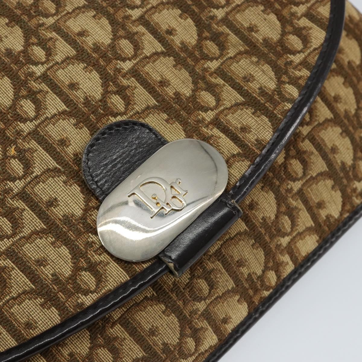 Christian Dior Vintage Trotter Shoulder Bag Canvas