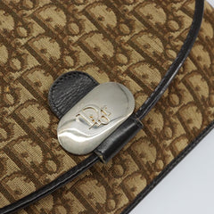 Christian Dior Vintage Trotter Shoulder Bag Canvas