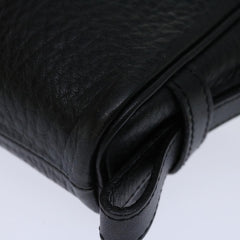 Burberry Zip Clutch Leather