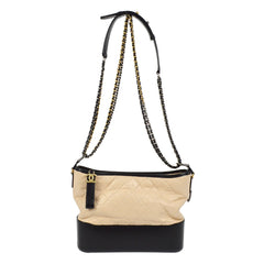 Chanel Bicolor Gabrielle Hobo Quilted Aged Calfskin