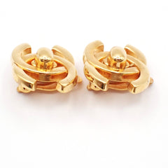 Chanel CC Turnlock Clip-On Earrings Metal