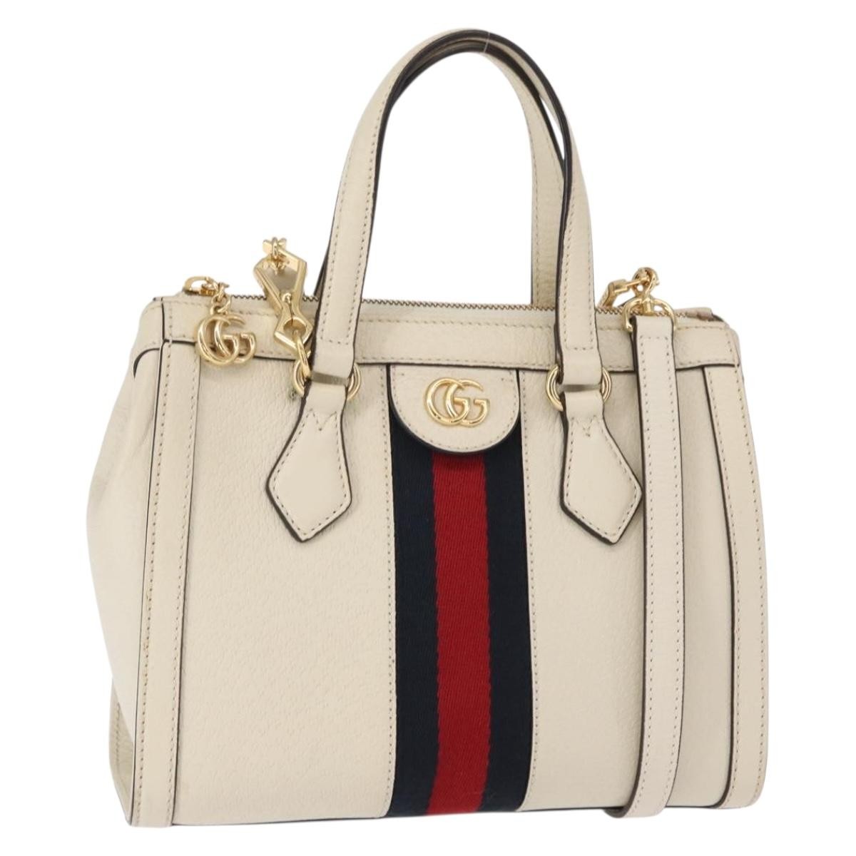 Gucci Ophidia Top Handle Tote Leather