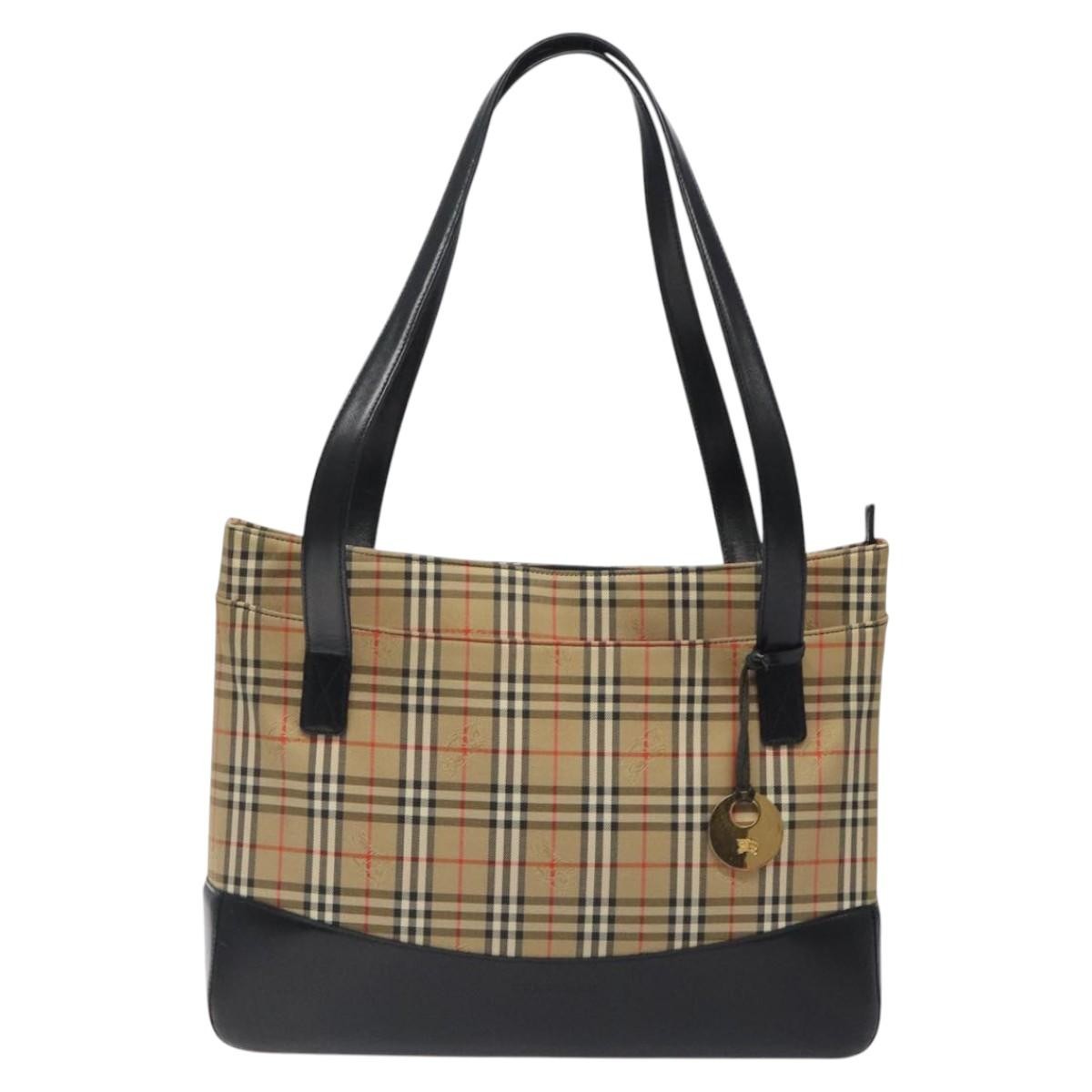 Burberry Shoulder Bag Nova Check Canvas