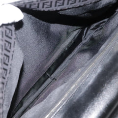 Fendi Convertible Pushlock Flap Satchel Zucca Canvas and Leather