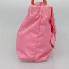 Prada Logo Bow Convertible Tote Tessuto with Leather