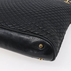 Bally Vintage Chain Shoulder Bag Quilted Leather