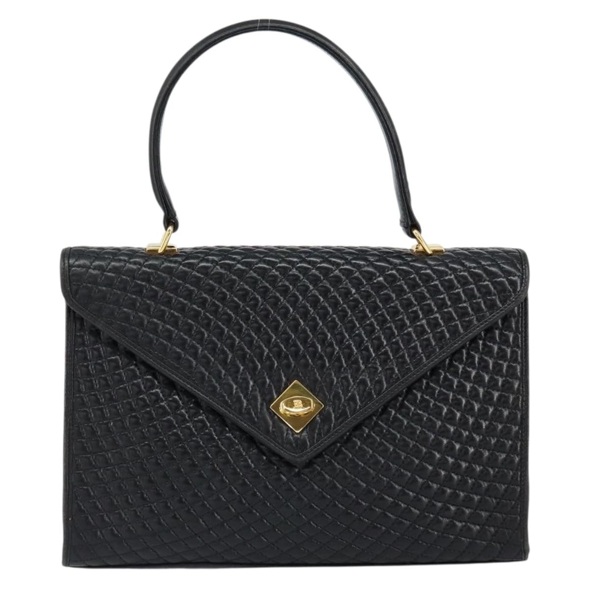 Bally Vintage Handbag Quilted Leather