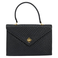 Bally Vintage Handbag Quilted Leather
