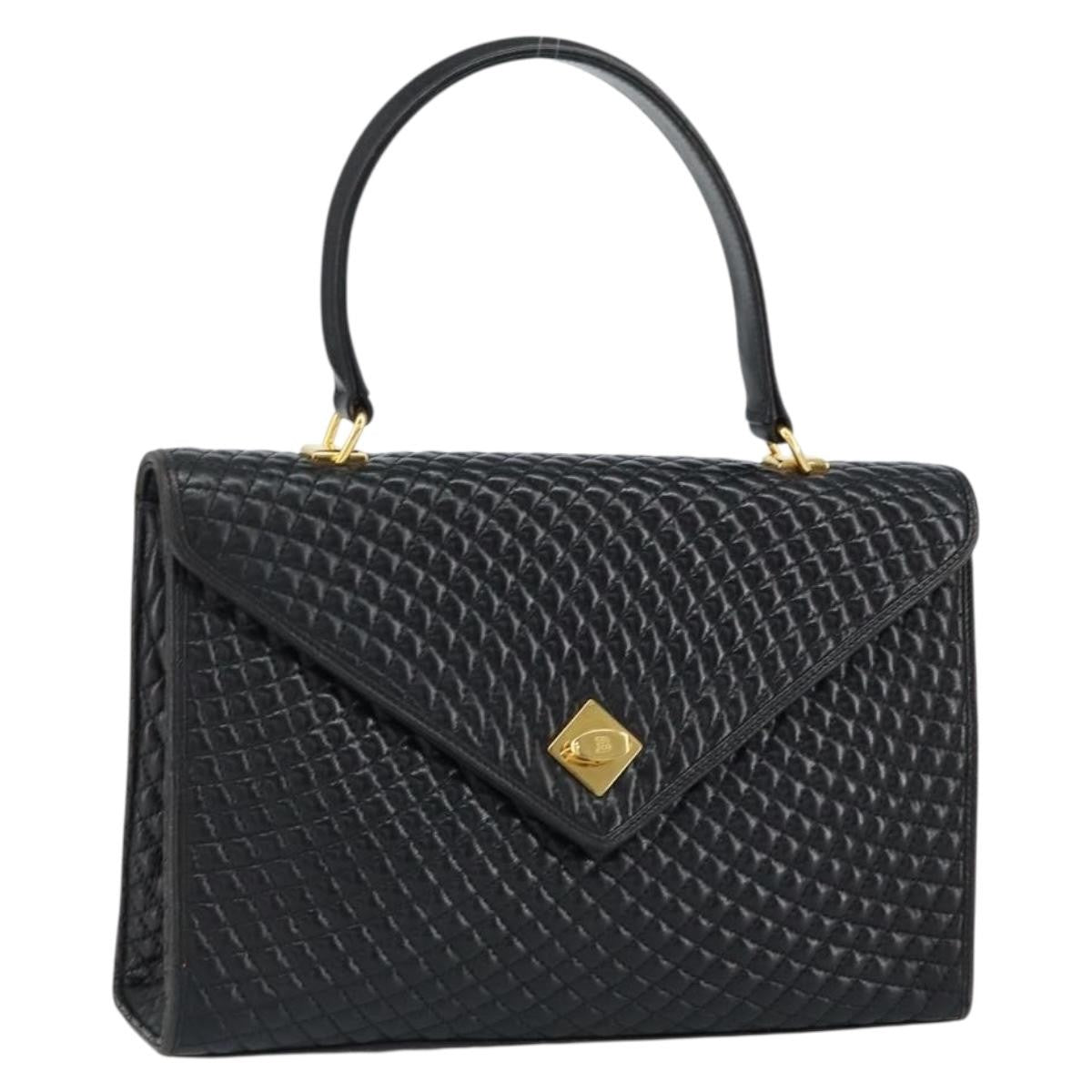 Bally Vintage Handbag Quilted Leather
