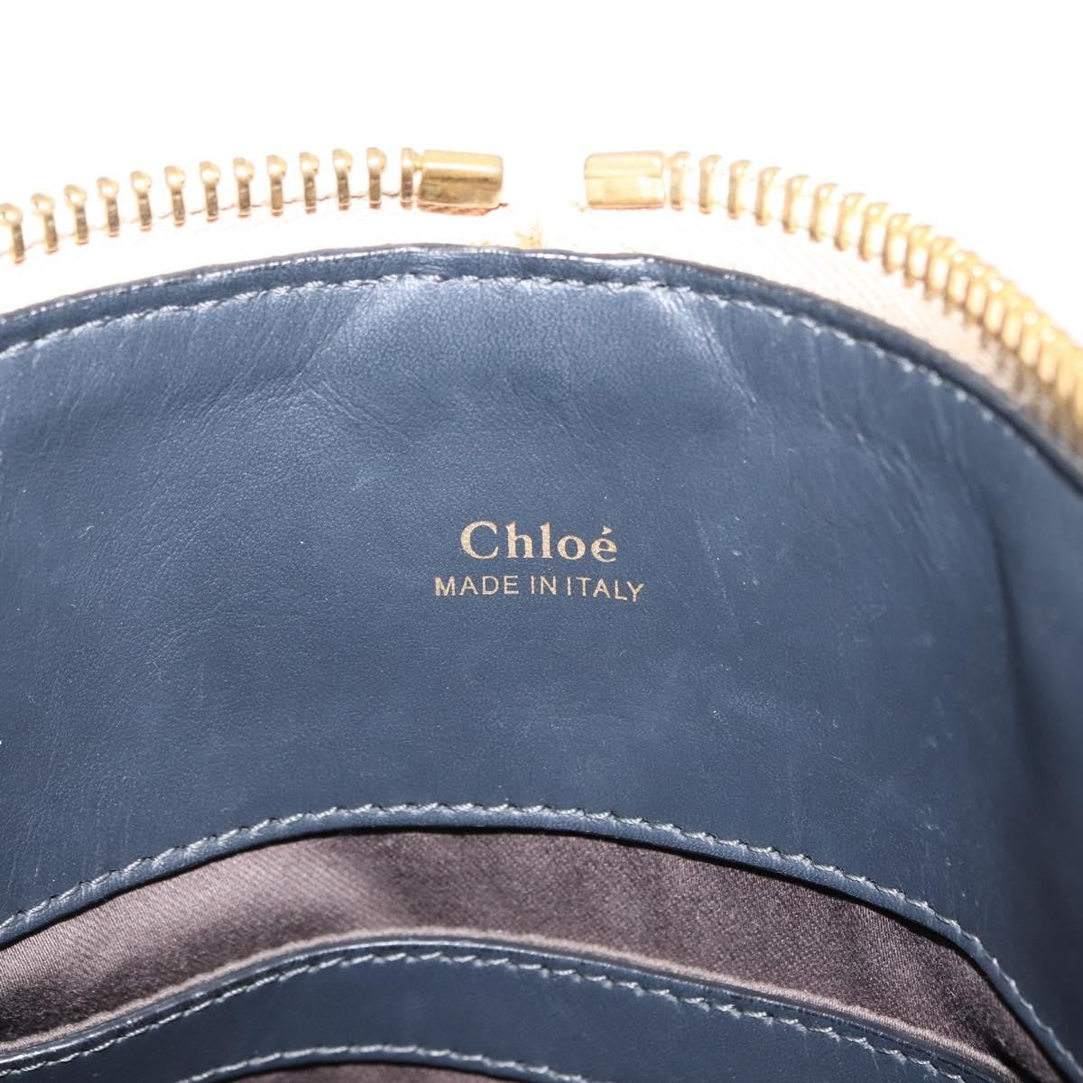 Chloe Bicolor Baylee Satchel Leather