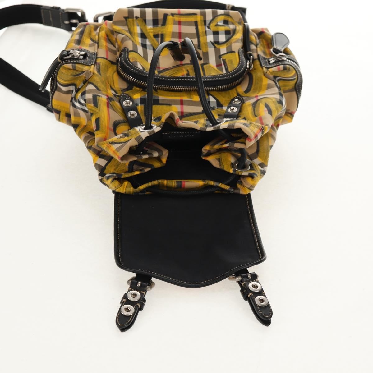 Burberry Graffiti Rucksack Backpack Vintage Check Canvas