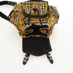 Burberry Graffiti Rucksack Backpack Vintage Check Canvas