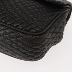 Bally Vintage Chain Shoulder Bag Quilted Leather